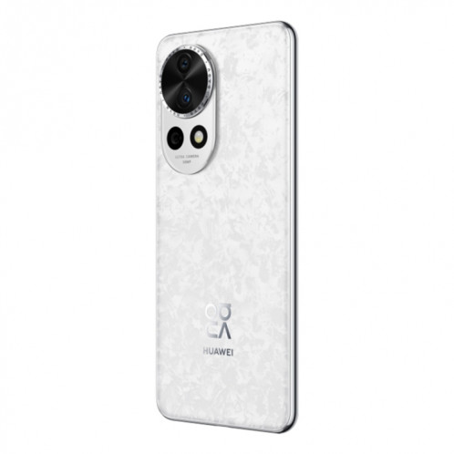 Huawei nova 12 Pro, 12 Go + 256 Go, identification par empreinte digitale à l'écran, HarmonyOS 4.0 Octa Core de 6,76 pouces, réseau : 4G, NFC, OTG, ne prend pas en charge Google Play (blanc) SH701A412-09